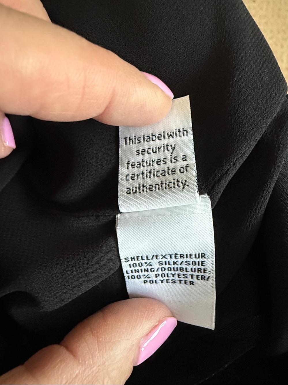Diane von Furstenberg Black Jessie Silk Cut Out Top Retail $298 Size 12 Lined - Picture 8 of 9